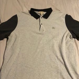 Tri-colored Burberry polo